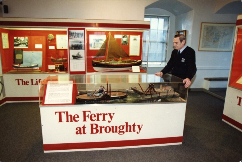 A guide inside the Broughty Ferry Castle. Image: DC Thomson.