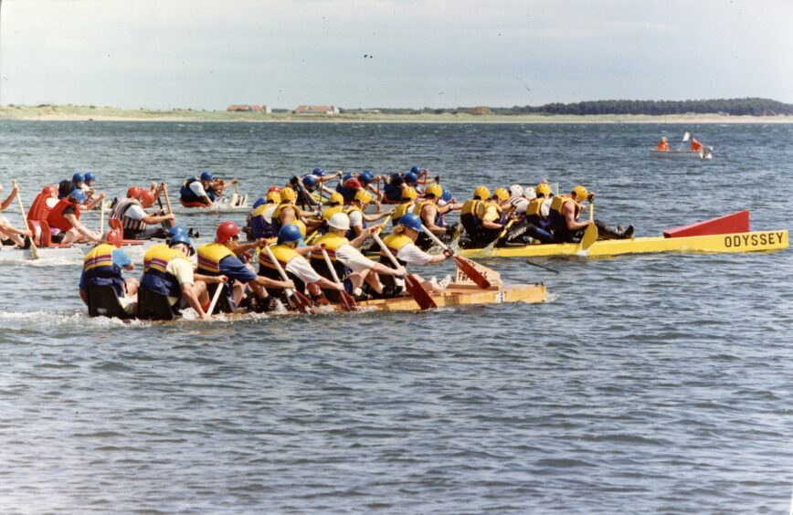 Broughty Ferry raft race. Image: DC Thomson.