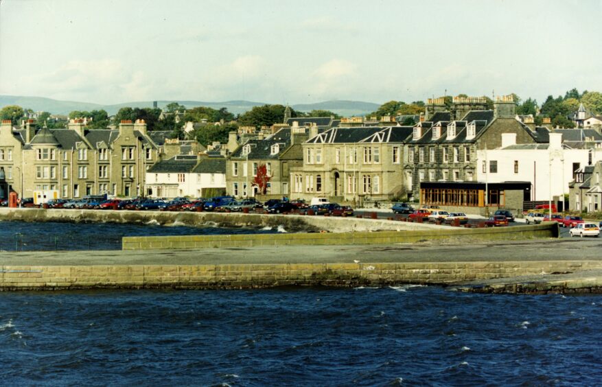 Broughty Ferry harbour and Beach Crescent. Image: DC Thomson.