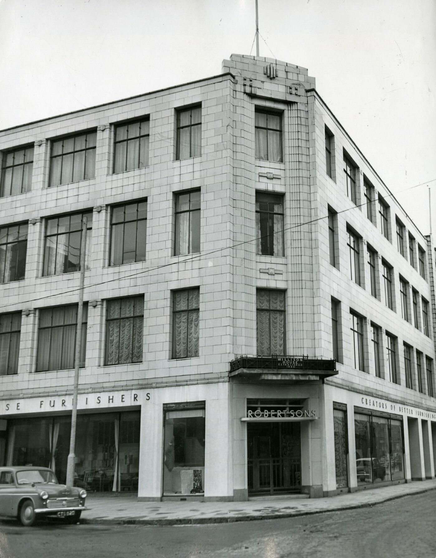 The exterior of Robertson's in 1966. Image: DC Thomson.