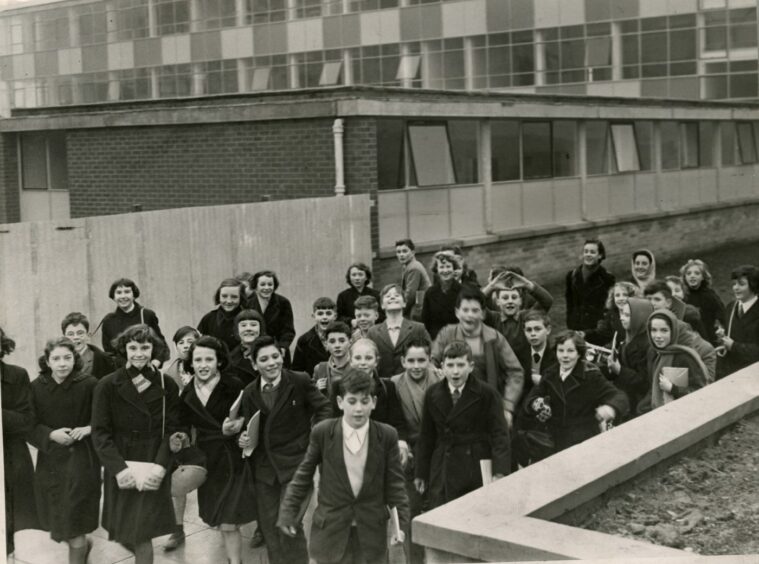Kirkton High pupils in 1960.