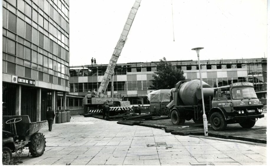 Kirkton High remedial works, 1974.
