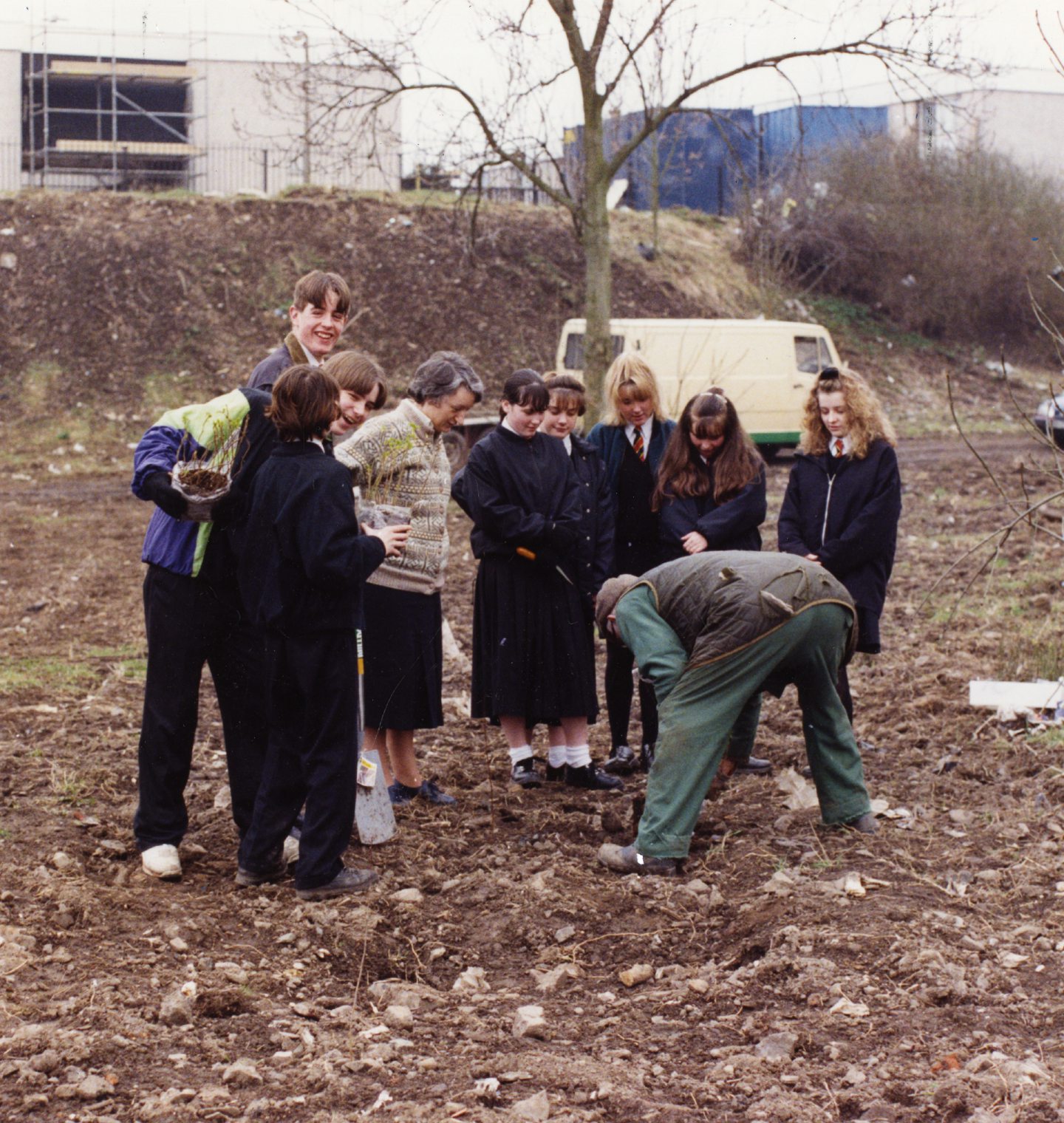Tree planting in 1992.