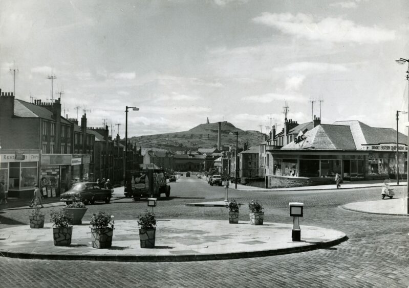 Looking down Caird Avenue in 1961. Image: DC Thomson.