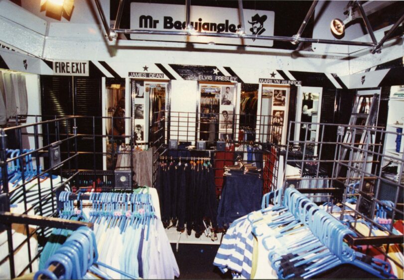 Wellgate Beaujangles shop display in 1991. Image: DC Thomson.