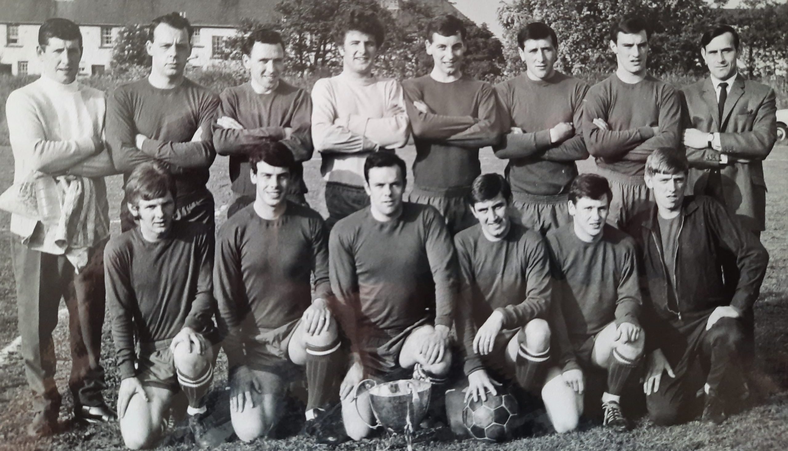 Derek Scott with Errol football team