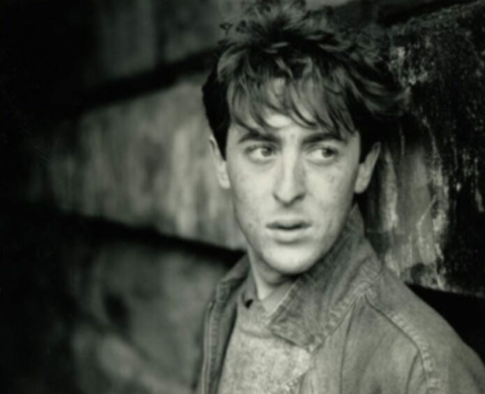 Alan Cumming, pictured in Taggart, was cast in 1986's Death Call, which was watched by half of Scotland. Image: Supplied.