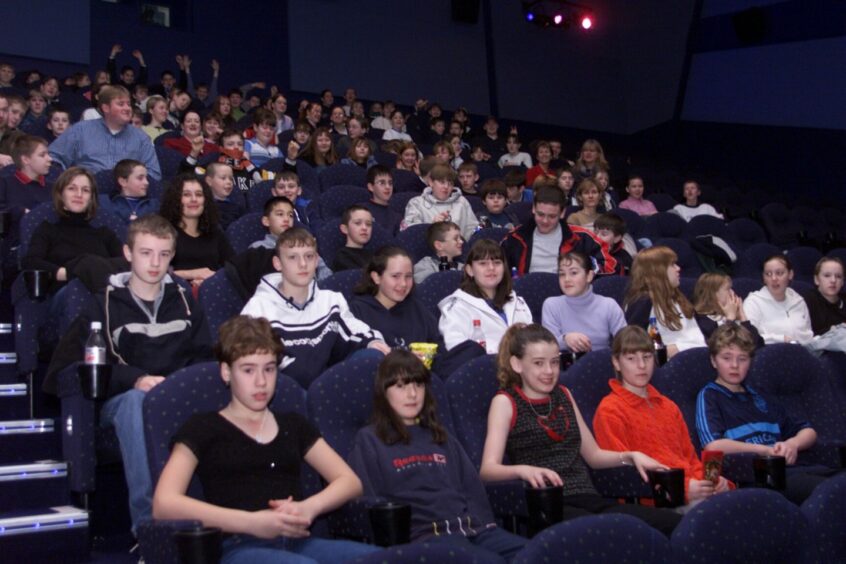 Pupils at the Odeon. Image: DC Thomson.