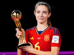 World Cup-winning Spain midfielder Aitana Bonmati has won the women’s Ballon d’Or (Michel Euler/AP)