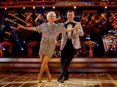 Angela Rippon and Kai Widdrington during their appearance on the live show of Strictly Come Dancing (Guy Levy/BBC/PA)