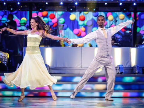 Annabel Croft is partnered with Johannes Radebe on Strictly Come Dancing (Guy Levy/BBC/PA)