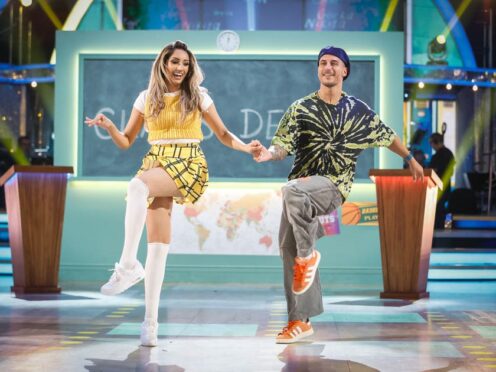 Nikita Kanda and Gorka Marquez on the Strictly dancefloor (Guy Levy/BBC/PA)