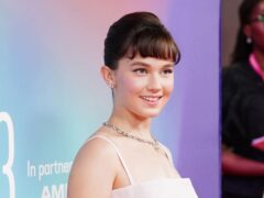 Cailee Spaeny arrives for a screening of Priscilla during the BFI London Film Festival at the Royal Festival Hall, Southbank Centre in London. (Ian West/PA)