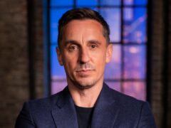 Football pundit Gary Neville has said viewers will have to ‘wait and see’ if he invests in any budding entrepreneurs when he makes a guest appearance on Dragons’ Den (BBC Studios/Simon Pantling/PA)