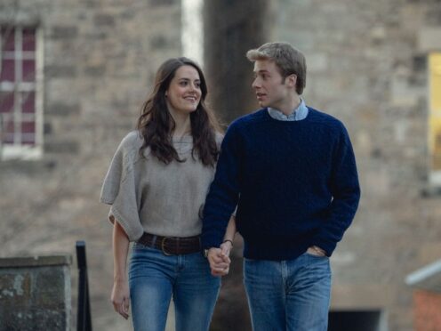 William, played by Ed McVey, and Kate Middleton, played by Meg Bellamy, from the sixth season of Netflix’s The Crown (Netflix/PA)