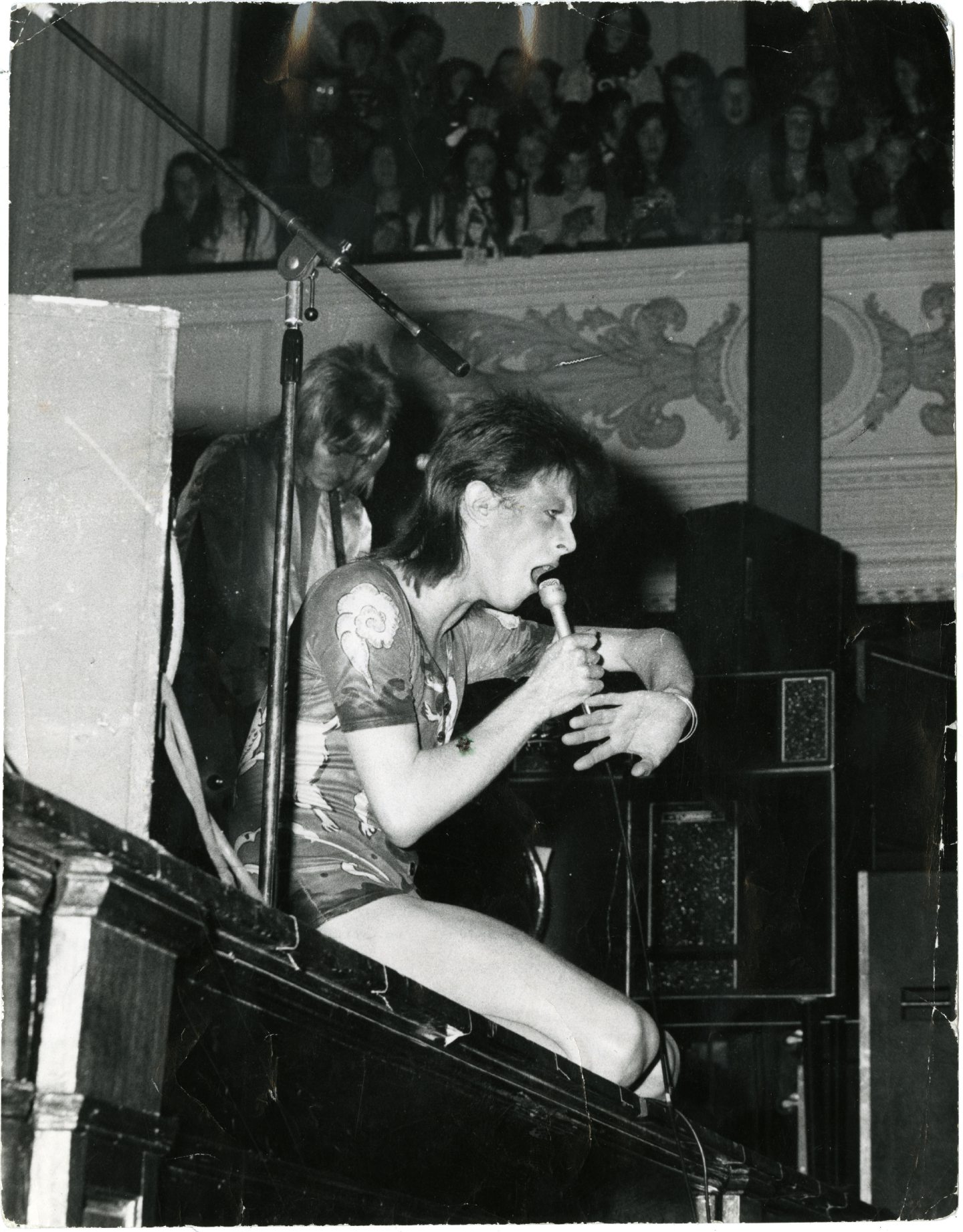 David Bowie onstage at the Caird Hall in May 1973. Image: DC Thomson.