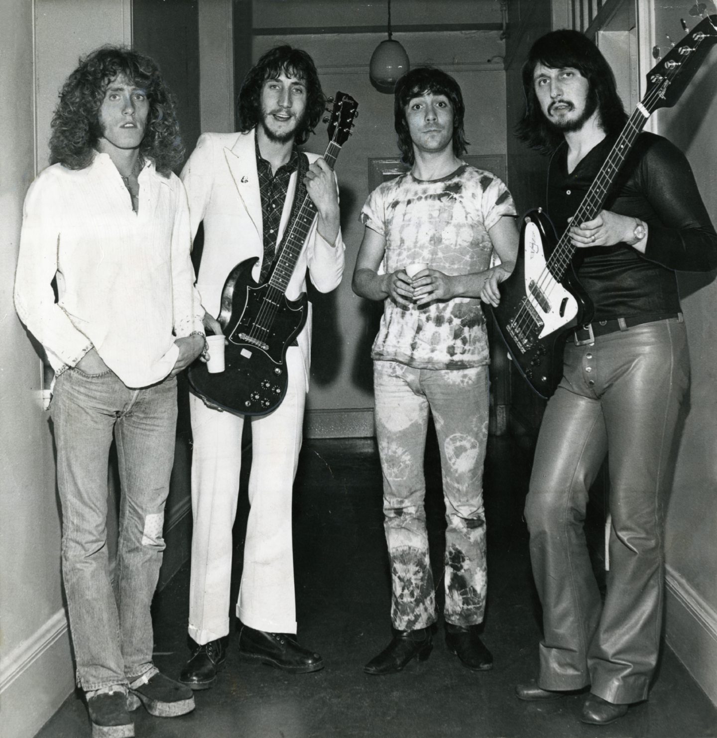 The Who pictured after their concert at the Caird Hall in 1971. Image: DC Thomson.