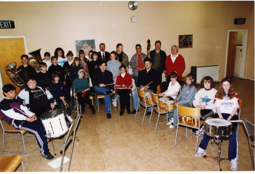 Whitfield and Linlathen High School Jazz Orchestra in June 1994. Image: DC Thomson.