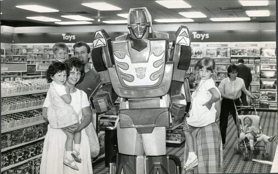One of the most popular toys at John Menzies, the Transformer Hot Rod, came to life in 1986. Image: DC Thomson.
