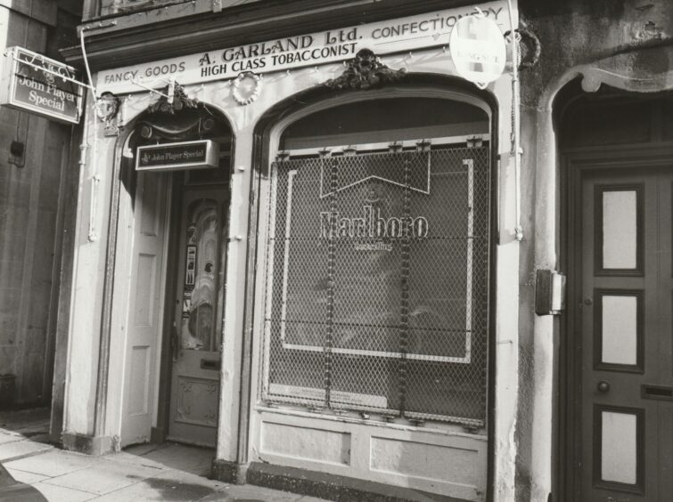 Garland's shop front. Image: DC Thomson.