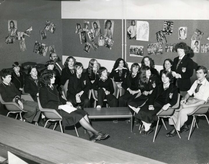 Members of Whitfield High School Community Council in August 1977. Image: DC Thomson.