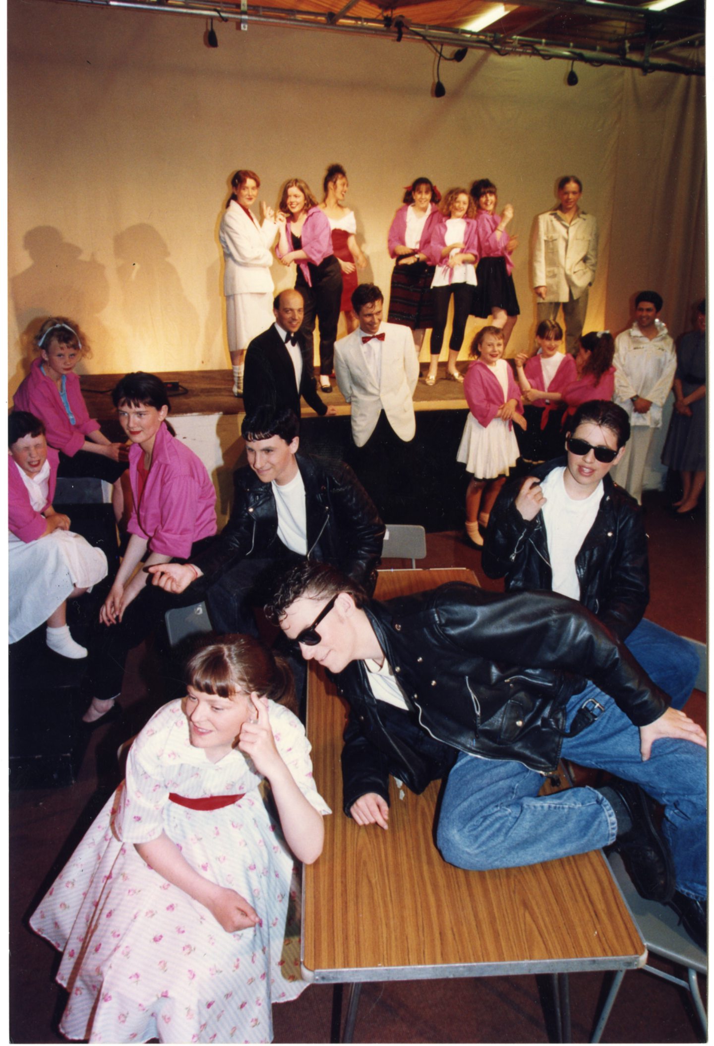 Some of the pupils involved in Whitfield High School's production of Grease. Image: DC Thomson.