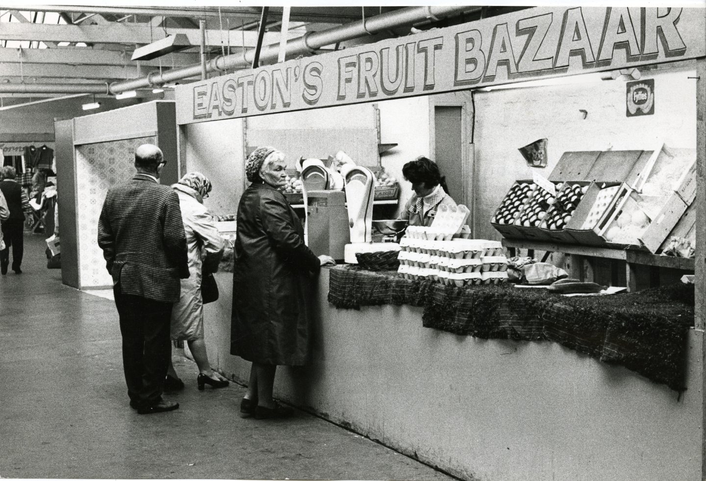 Easton's Fruit Bazaar was among the popular stalls.