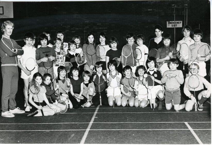 Whitfield High School badminton players. Image: DC Thomson.