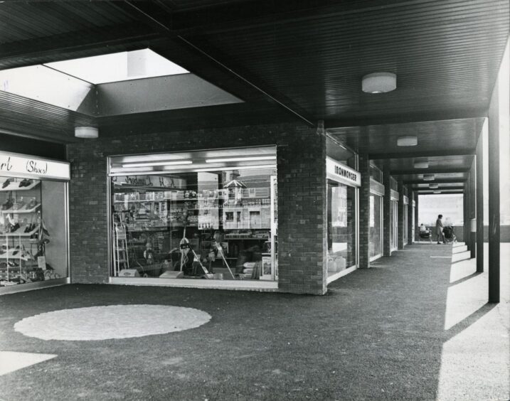 Monifieth Shopping Centre in 1972. Image: DC Thomson.