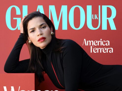 America Ferrera on the front cover of Glamour UK (Josefina Santos/Glamour)