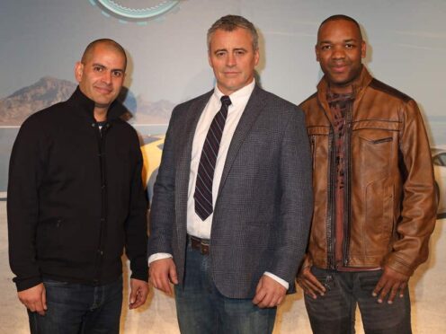 (l to r) Chris Harris, Matt Le Blanc and Rory Reid, who all appeared in Top Gear (Philip Toscano/PA)