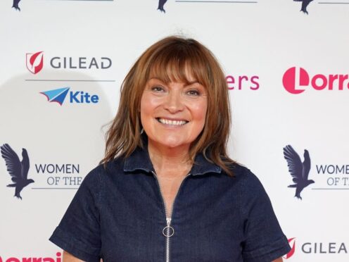 Lorraine Kelly ‘very excited’ breast cancer campaign song hit number one (Ian West/PA)