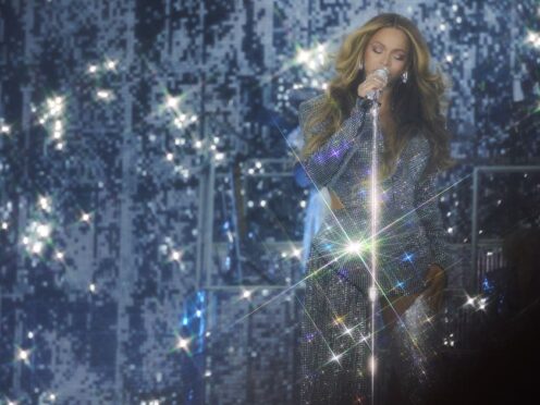 Beyonce performing at the Murrayfield Stadium in Edinburgh (Mason Poole/Live Nation/PA)