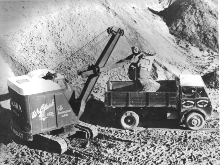 Heavy lifting at Clark's quarry. Image: Supplied.