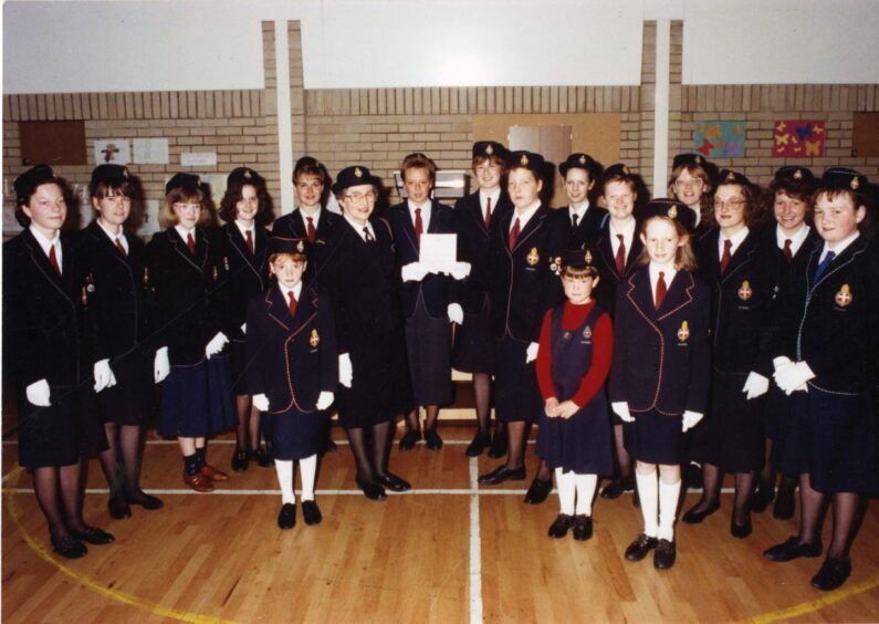 The Annual meeting of the Girls' Brigade Dundee branch. Image: DC Thomson.