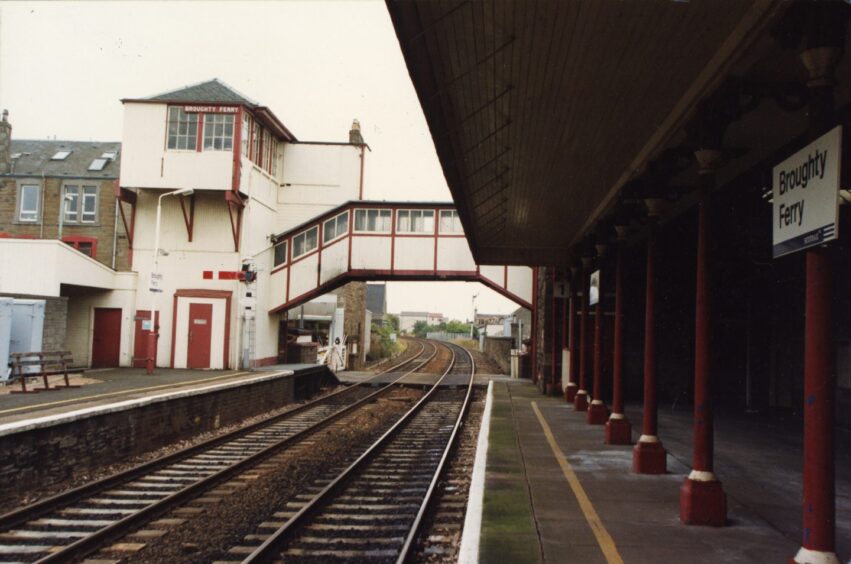 Broughty Ferry station in 1993. Image: DC Thomson.