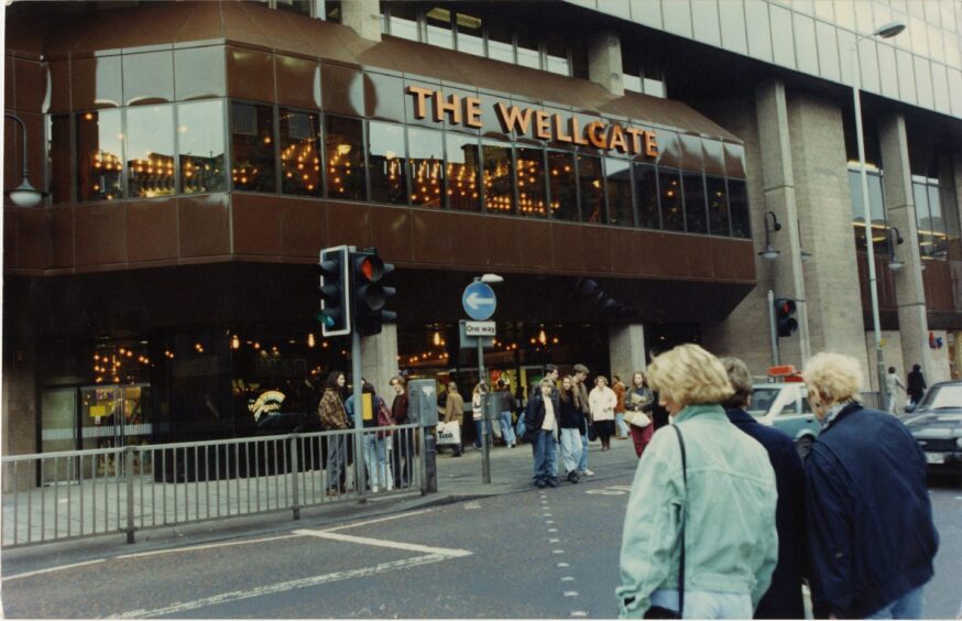 The Wellgate entrance in 1992. Image: DC Thomson.