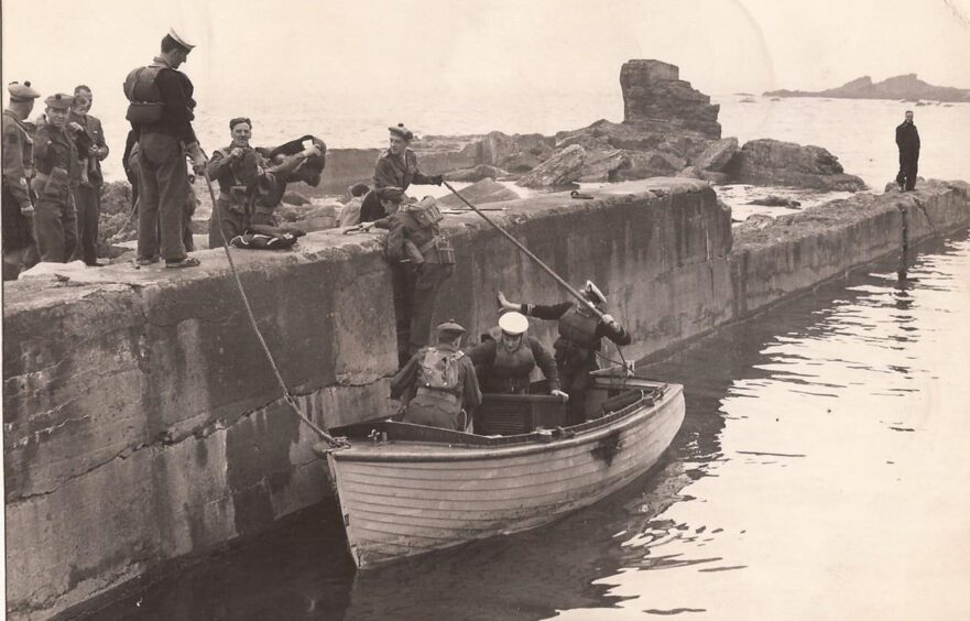 Auchmithie harbour in 1960. Image: Supplied.
