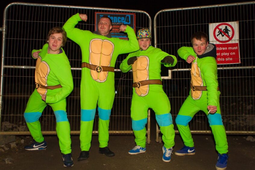 Some turned up in fancy dress at the memorial event in 2013. Image: Steve Brown/DC Thomson