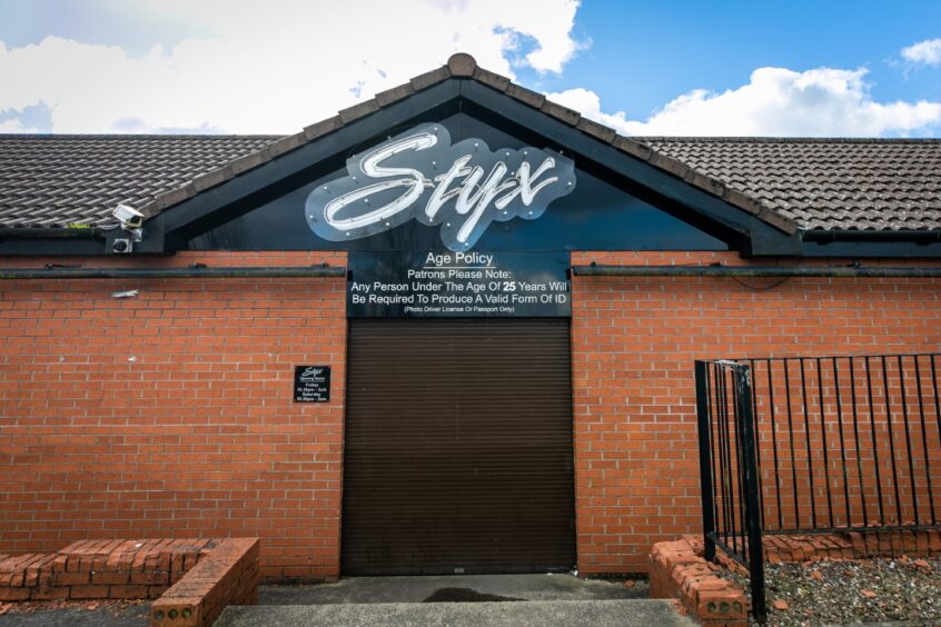 The outside of Styx Nightclub in Glenrothes, where Allan was last seen. Image: Steve Brown/DC Thomson.