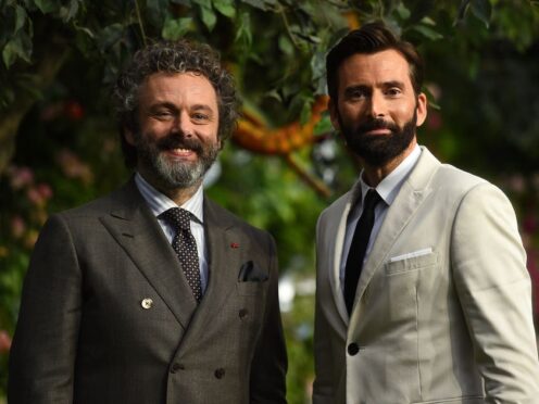 Michael Sheen and David Tennant attending the premiere of Good Omens at the Odeon Luxe Leicester Square (Kirsty O’Connor/PA)