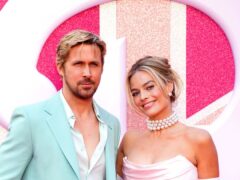 Ryan Gosling and Margot Robbie at the European premiere of Barbie (PA)