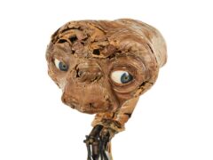 Original E.T. mechanical head from Steven Spielberg’s 1982 film sold at auction (Julien’s Auctions/PA)