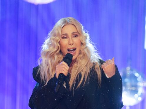 Cher performs during filming for the Graham Norton Show (Ian West/PA)