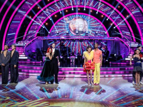Celebrities and professional dancers during the semi-finals of Strictly Come Dancing (Guy Levy/BBC/PA)