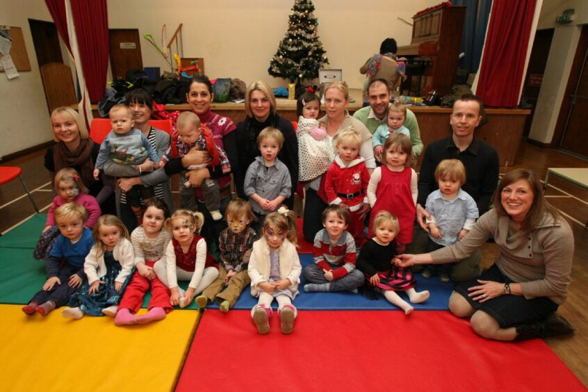 The Craigie Tweenies at their Christmas party in 2011. Image: DC Thomson.