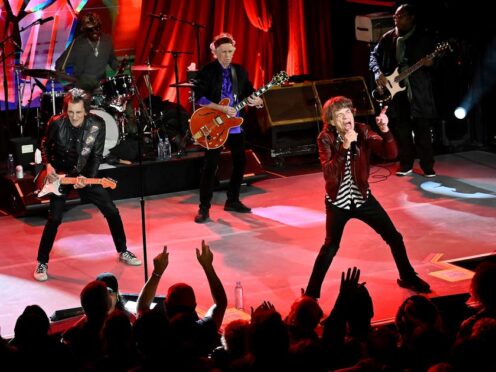 The Rolling Stones perform at a celebration for the release of their new album Hackney Diamonds in New York (Evan Agostini/Invision/AP/PA)