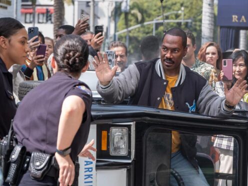 Bria Murphy as Officer Renee Minnick and Eddie Murphy as Axel Foley in Beverly Hills Cop: Axel F (Melinda Sue Gordon/Netflix/PA)