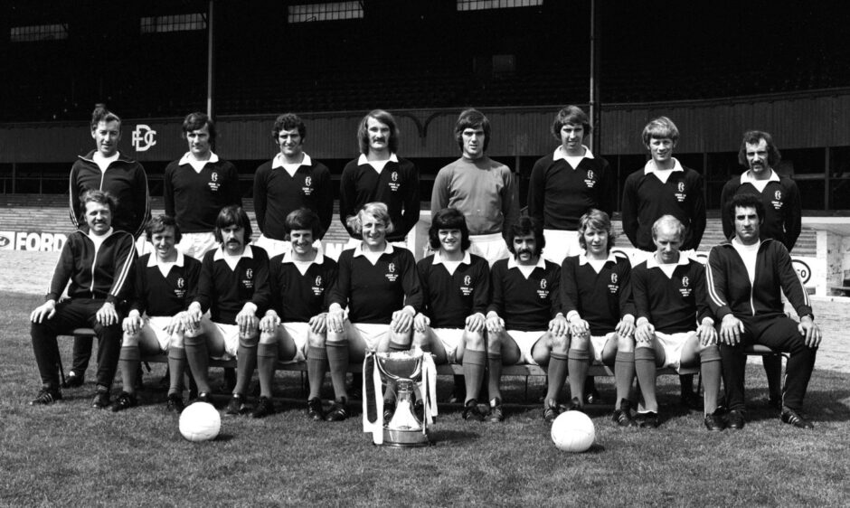 The Dundee side which became heroes after winning the 1973 League Cup at Hampden. Image: SNS.
