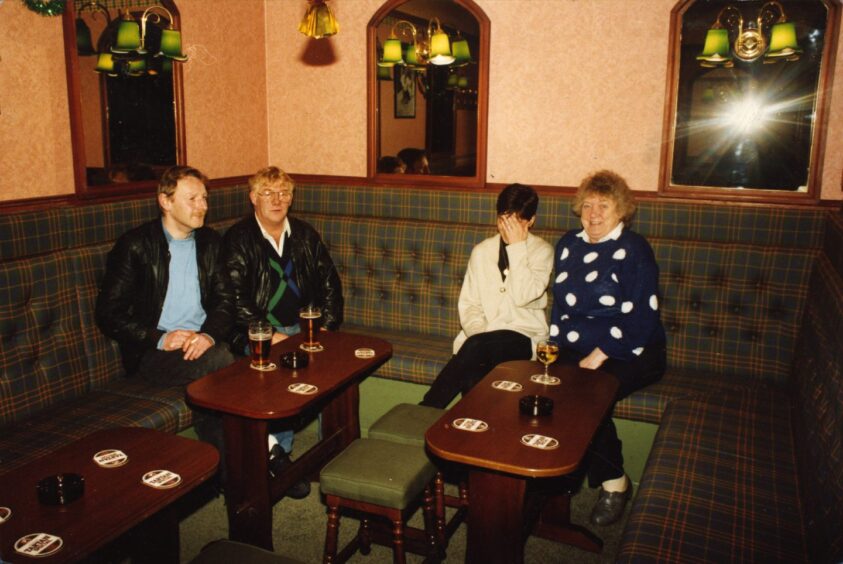 Drinkers in Club Bar in 1994.